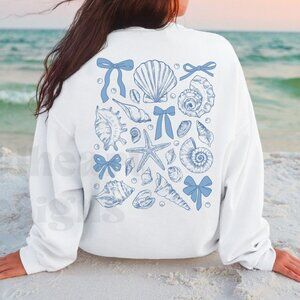 Coquette Seashell Sweatshirt - White